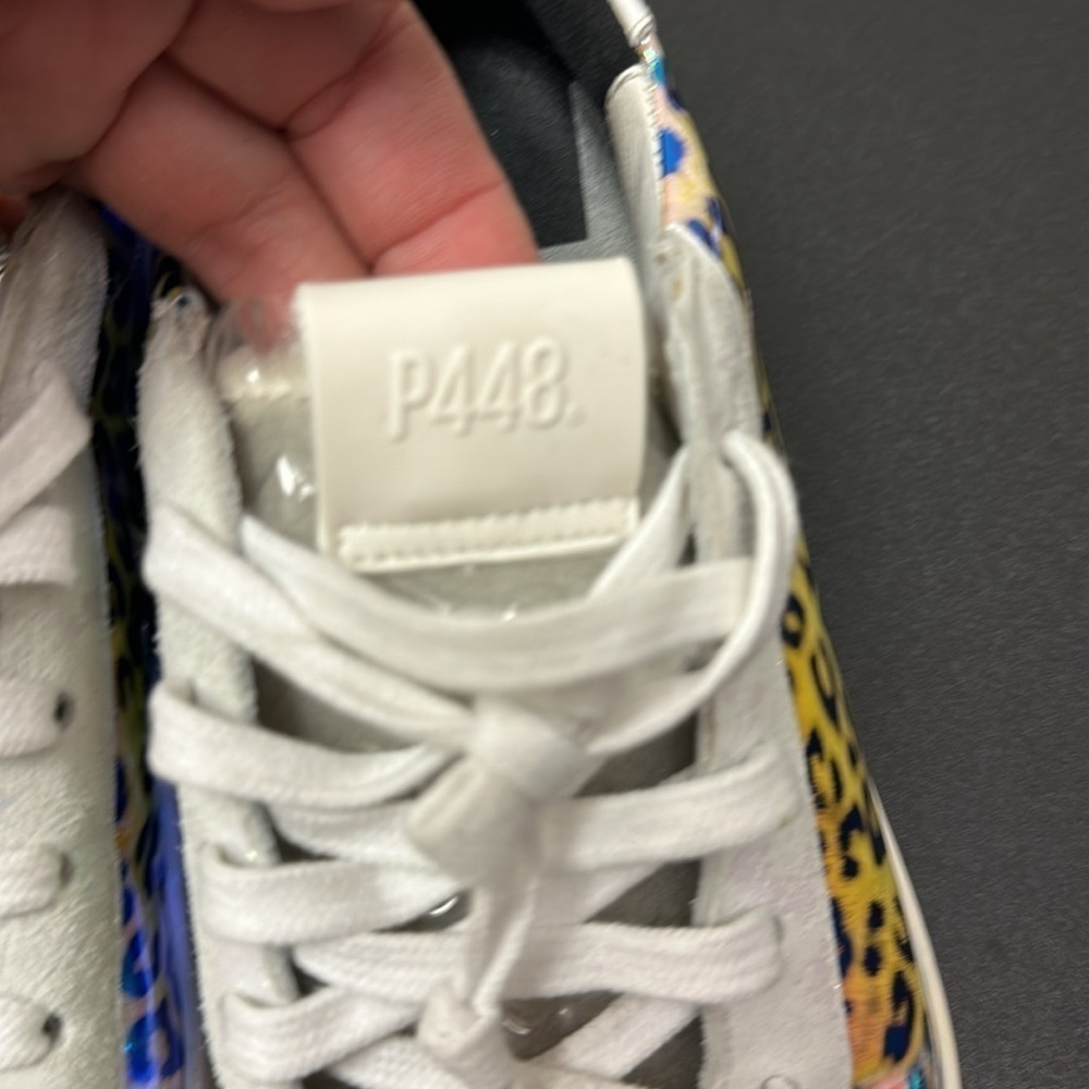 P448 Colorful Animal Print sneakers size 39 - Picture 2 of 11